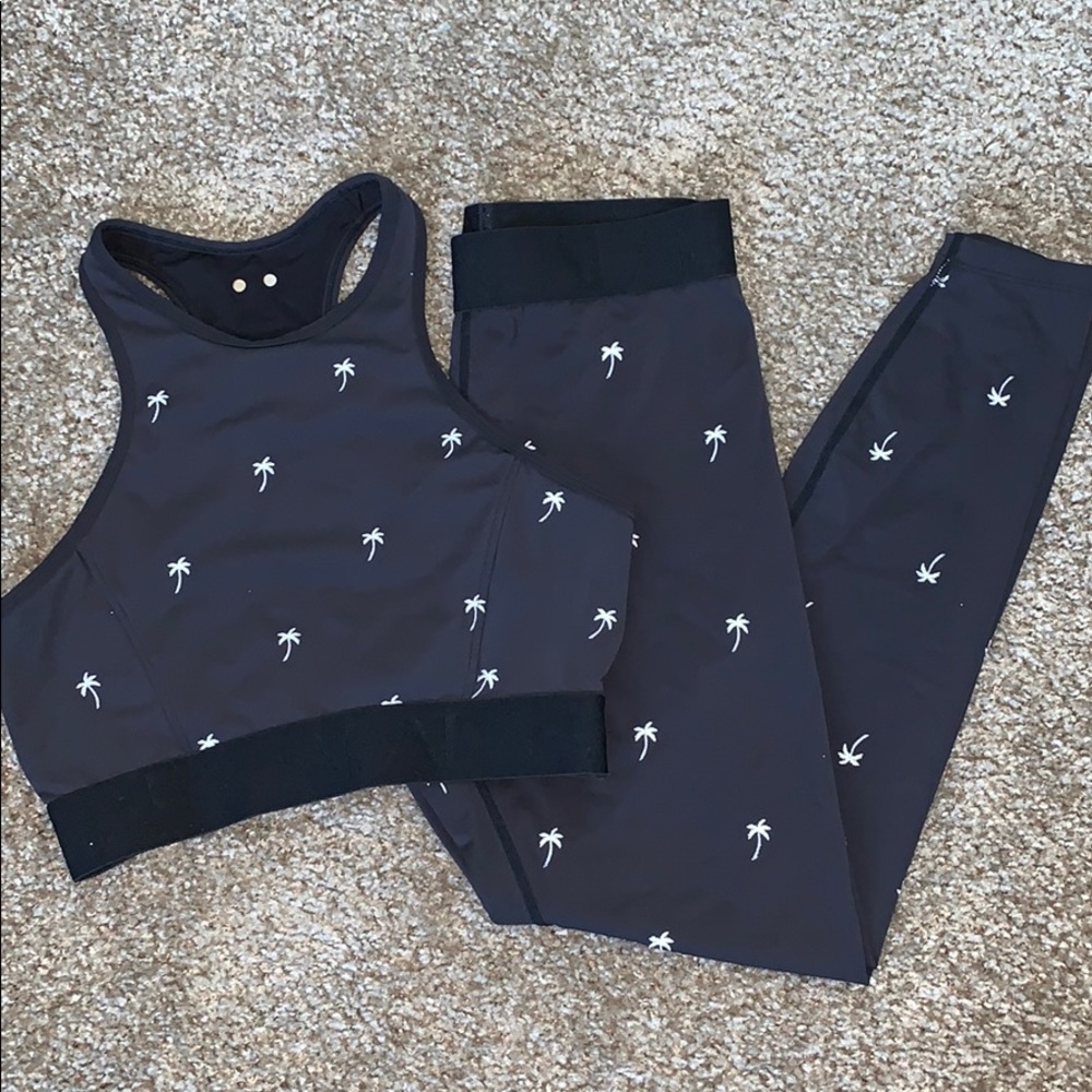 Alala Palm Embroidered Set